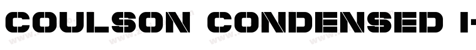 Coulson Condensed I字体转换